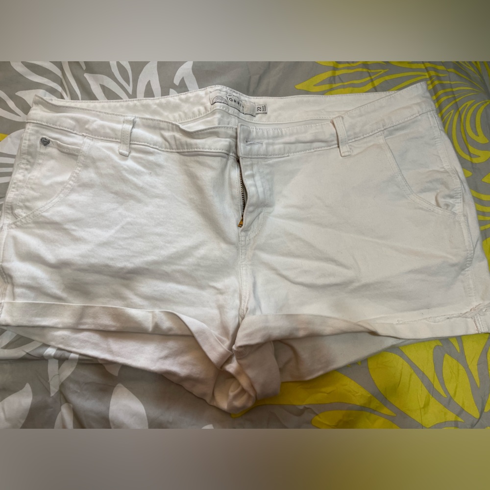 Torrid White Jean shorts